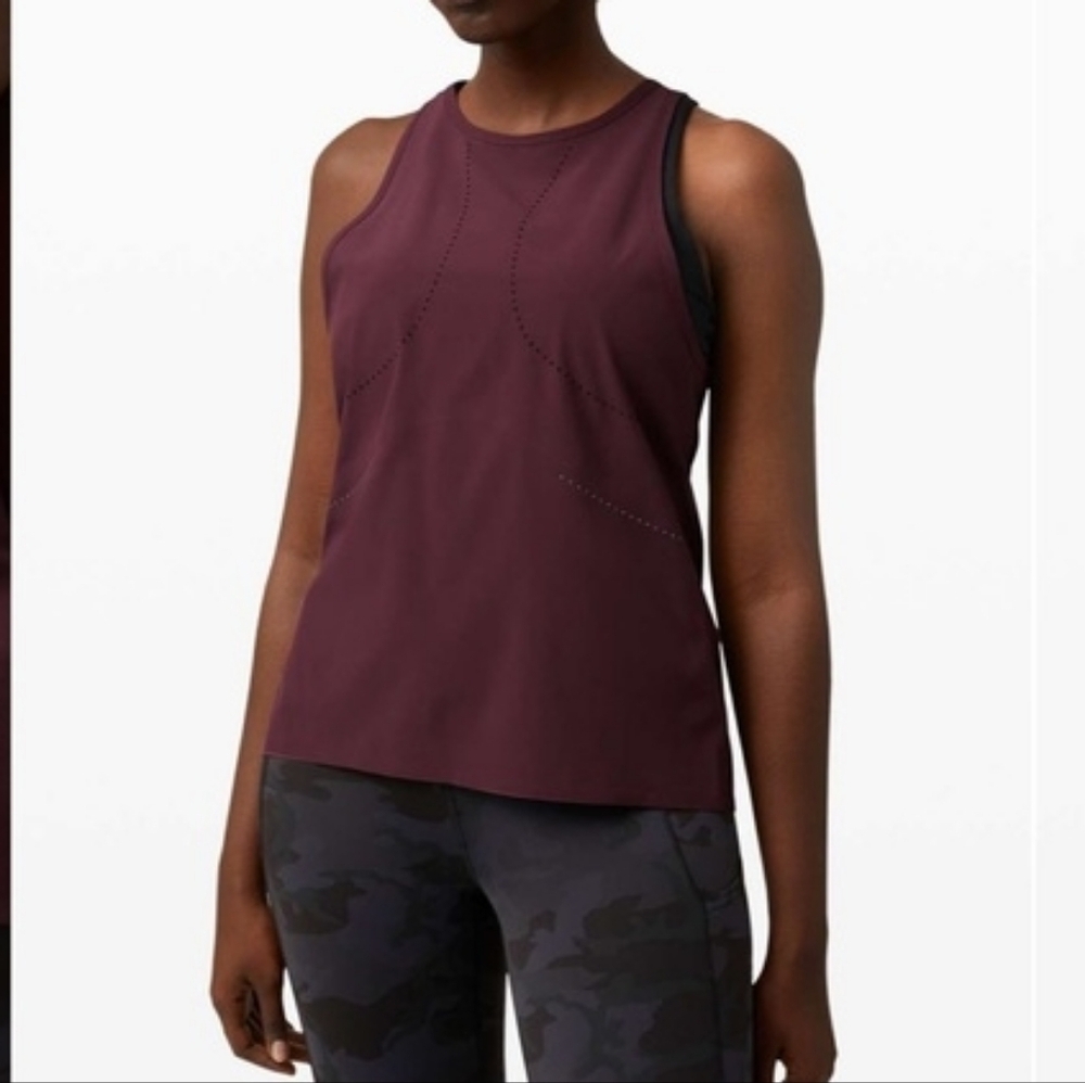 Find Your Pace Tank Lululemon (Maroon color)